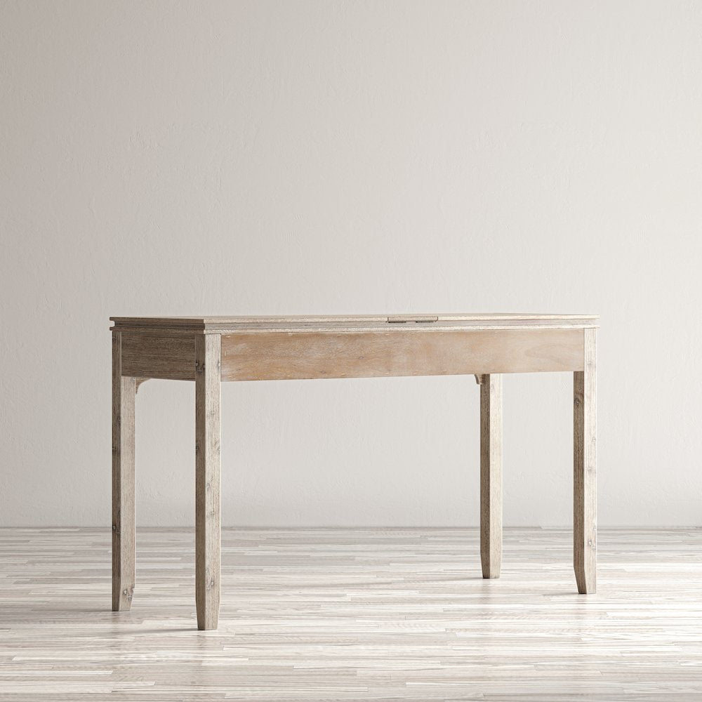 Gramercy Mid-Century Modern Chevron Three Drawer USB Charging Desk