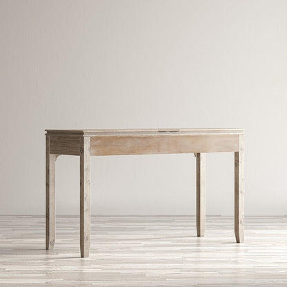 Gramercy Mid-Century Modern Chevron Three Drawer USB Charging Desk