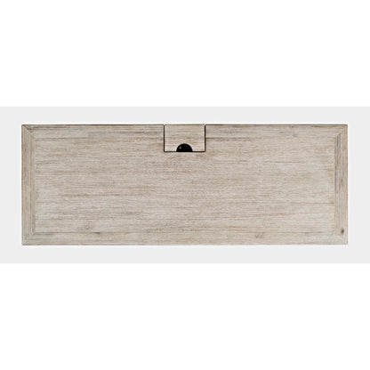 Gramercy Mid-Century Modern Chevron Three Drawer USB Charging Desk