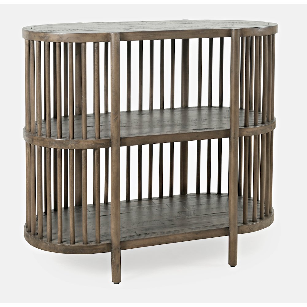 Rhapsody Mid-Century Modern 36" Open Storage Console Bookcase