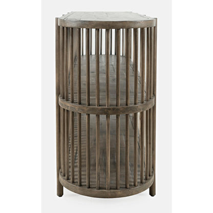 Rhapsody Mid-Century Modern 54" Open Storage Accent Cabinet