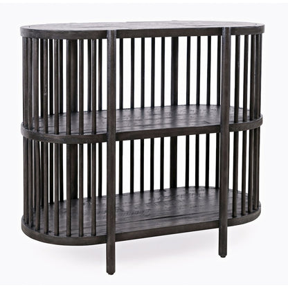 Rhapsody Mid-Century Modern 36" Open Storage Console Bookcase