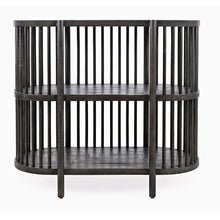 Rhapsody Mid-Century Modern 36" Open Storage Console Bookcase