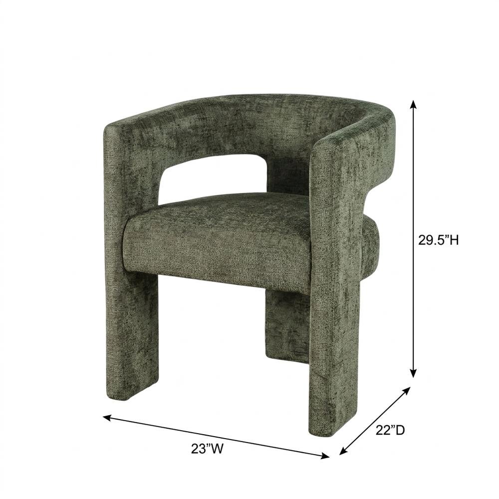 Modern Upholstered Counter Stool, Iron Frame, Rust, Single