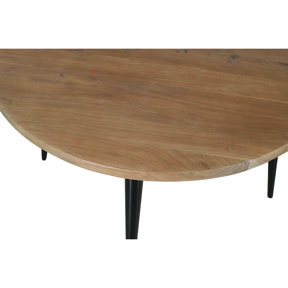 Prelude 42" Round Modern Solid Acacia Wood Dining Table