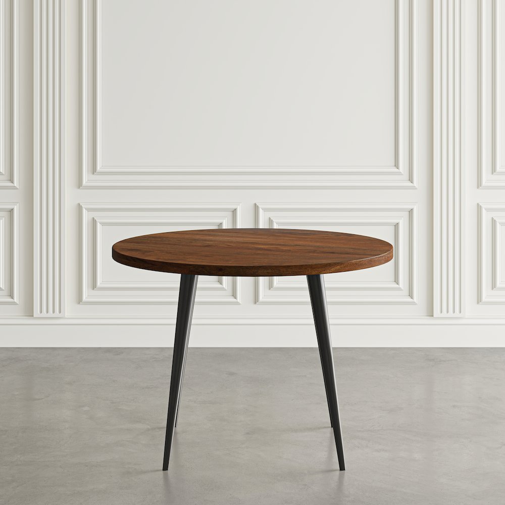 Prelude 42" Round Modern Solid Acacia Wood Dining Table
