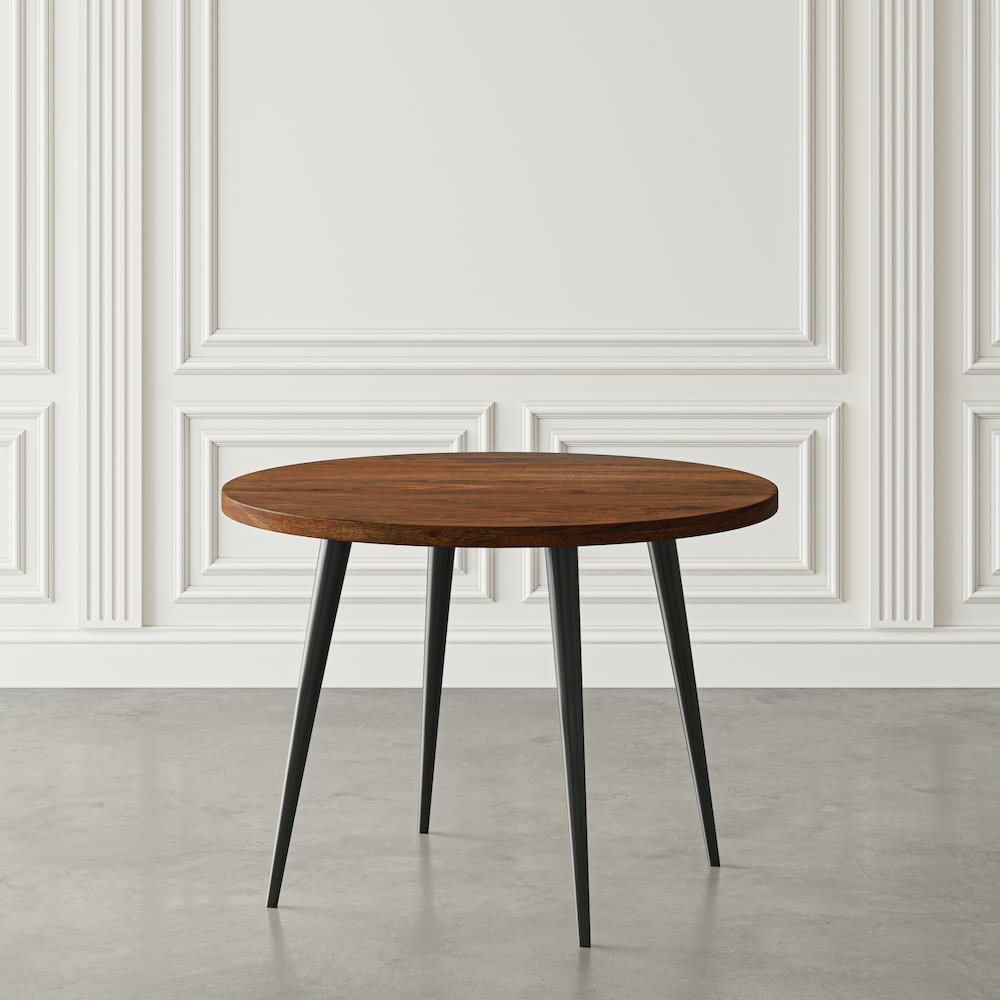 Prelude 42" Round Modern Solid Acacia Wood Dining Table