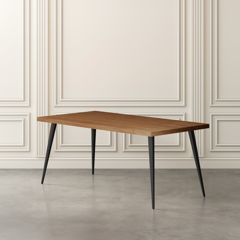 Prelude 70" Mid-Century Modern Solid Acacia Wood Dining Table