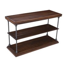 Larson Modern Industrial 48" Solid Wood Sofa Table with Storage