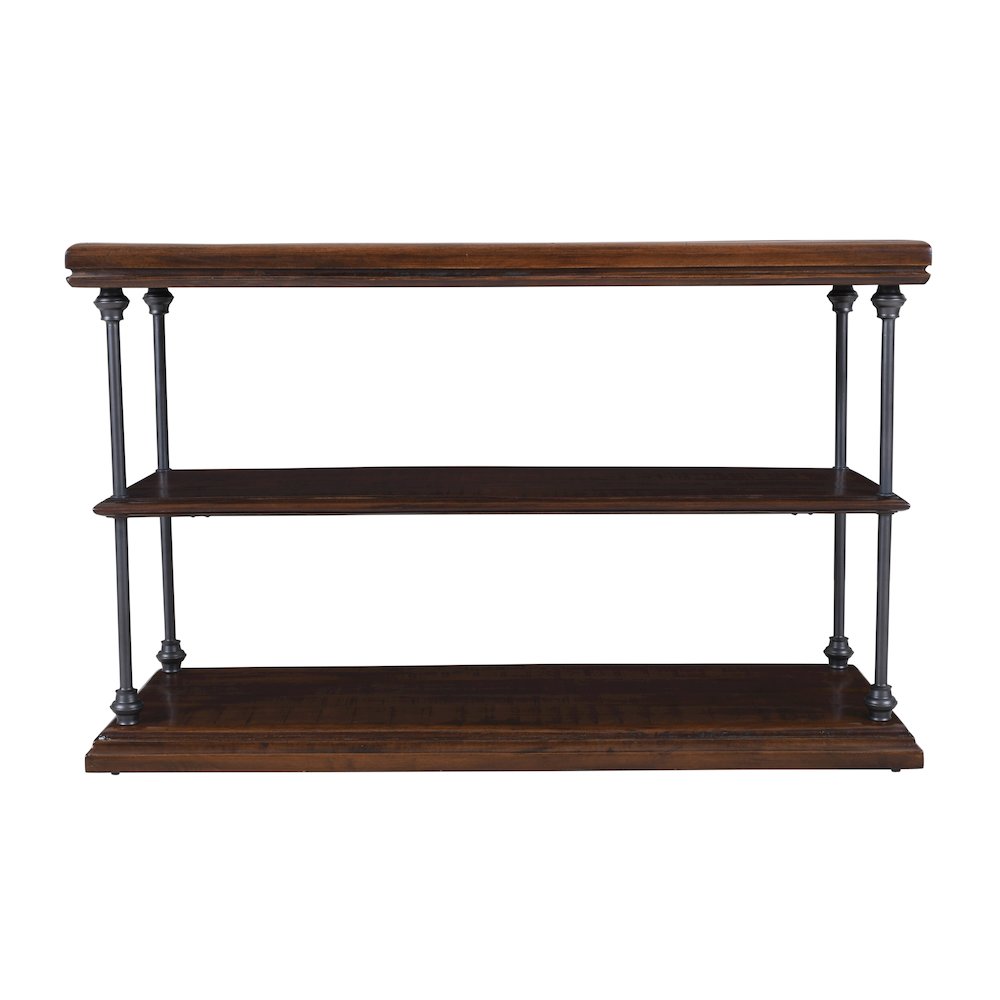 Larson Modern Industrial 48" Solid Wood Sofa Table with Storage