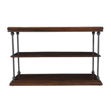 Larson Modern Industrial 48" Solid Wood Sofa Table with Storage