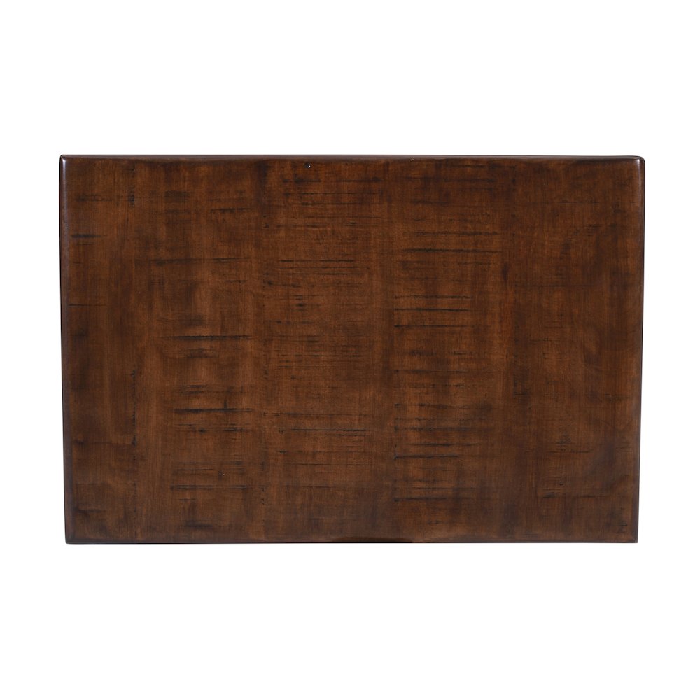 Larson Modern Industrial Solid Wood Chairside End Table with Storage