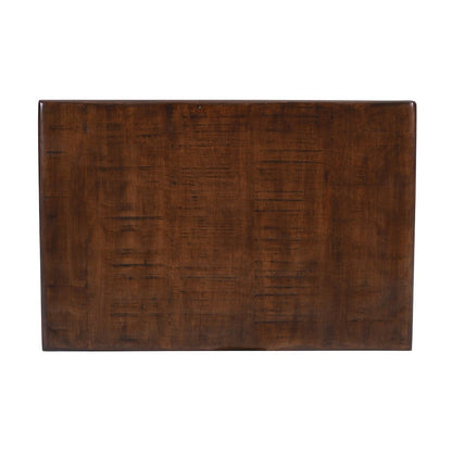 Larson Modern Industrial Solid Wood Chairside End Table with Storage