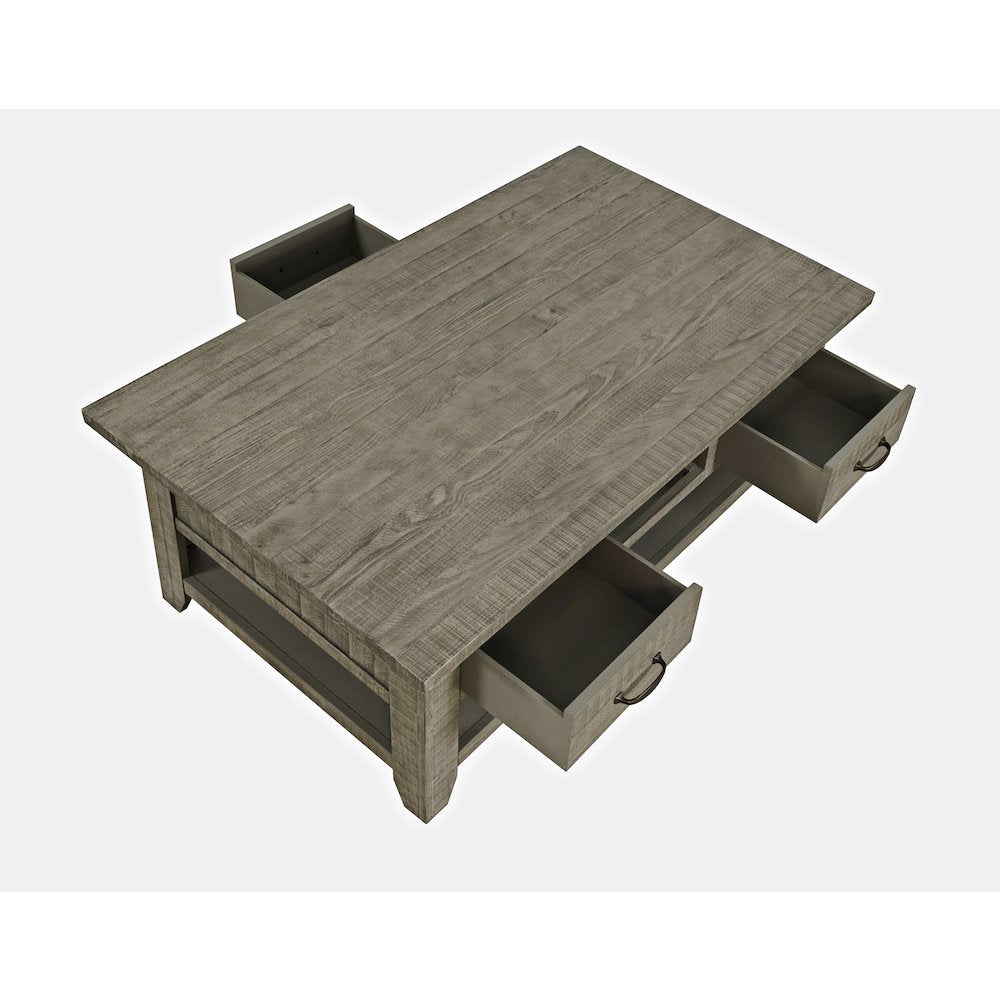 Rustic Farmhouse Solid Wood 50" Coffee Table