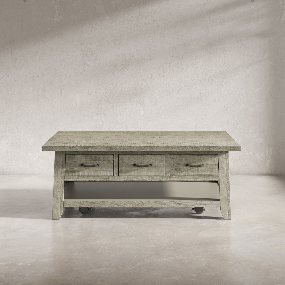 Rustic Farmhouse Solid Wood 50" Coffee Table