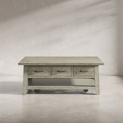 Rustic Farmhouse Solid Wood 50" Coffee Table