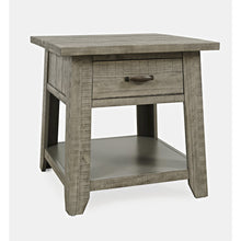 Telluride Rustic Farmhouse Solid Wood End Table with Storage