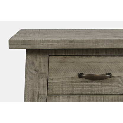 Rustic Farmhouse Solid Wood 50" Sofa Table with Drawers and Two Shelves