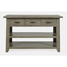 Rustic Farmhouse Solid Wood 50" Sofa Table with Drawers and Two Shelves