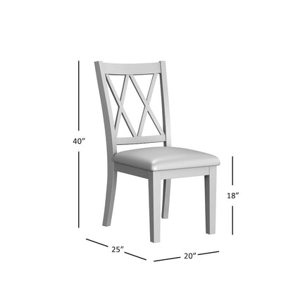 Telluride Rustic Farmhouse Solid Wood Dining Chair (Set of 2)