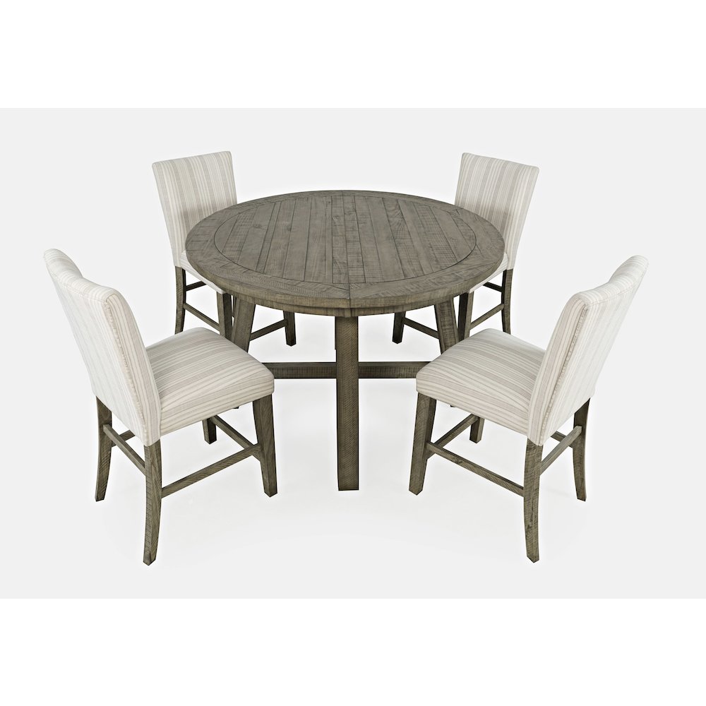 Rustic Farmhouse Solid Wood Five Piece Counter Height Dining Table Set