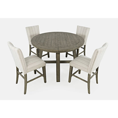 Rustic Farmhouse Solid Wood Five Piece Counter Height Dining Table Set