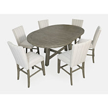 Rustic Farmhouse Solid Wood Seven Piece Counter Height Dining Table Set