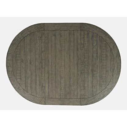 Rustic Farmhouse Solid Wood Round to Oval Counter Height Dining Table