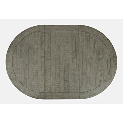 Telluride Contemporary Rustic Farmhouse Solid Wood Round to Oval Dining Table