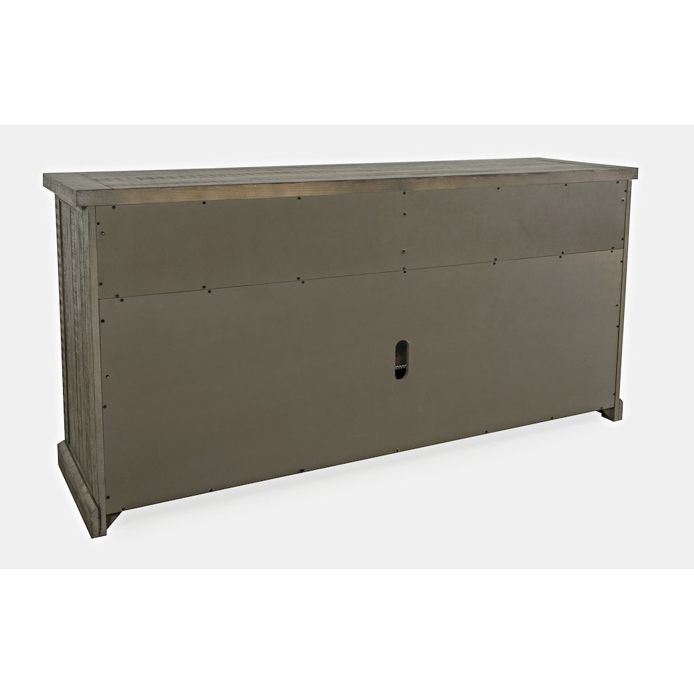 70" Rustic Distressed Solid Wood Farmhouse Four Drawer Sideboard Buffet Server