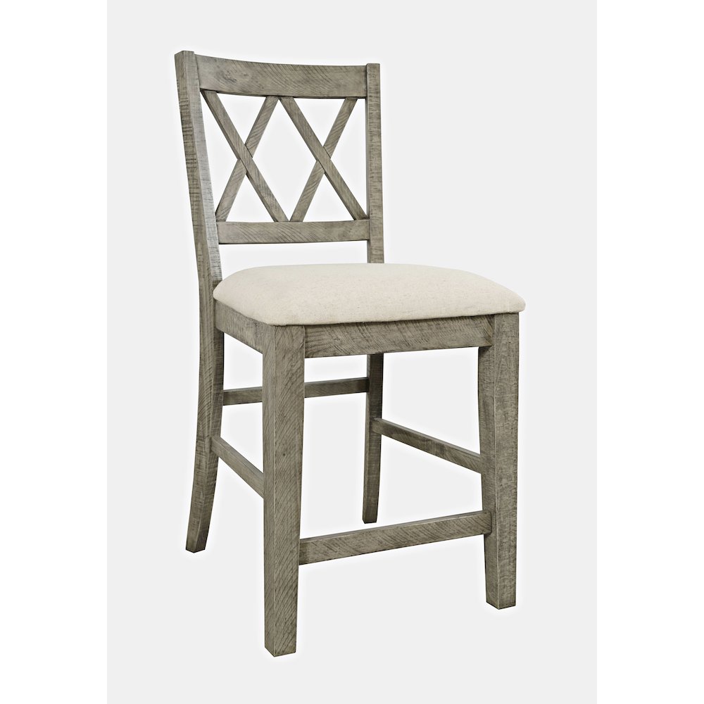 Rustic Farmhouse Solid Wood Five Piece Counter Height Dining Table Set