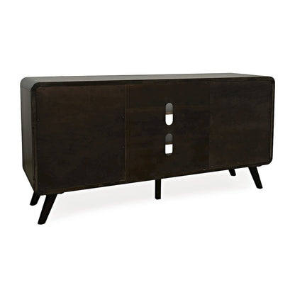 Mid-Century Modern 64" Curved Media Console TV Stand