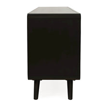 Mid-Century Modern 64" Curved Media Console TV Stand