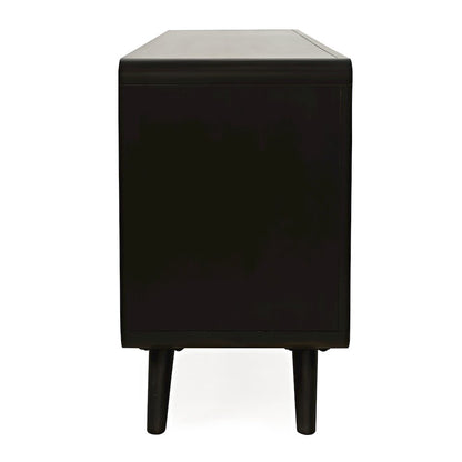 Mid-Century Modern 64" Curved Media Console TV Stand