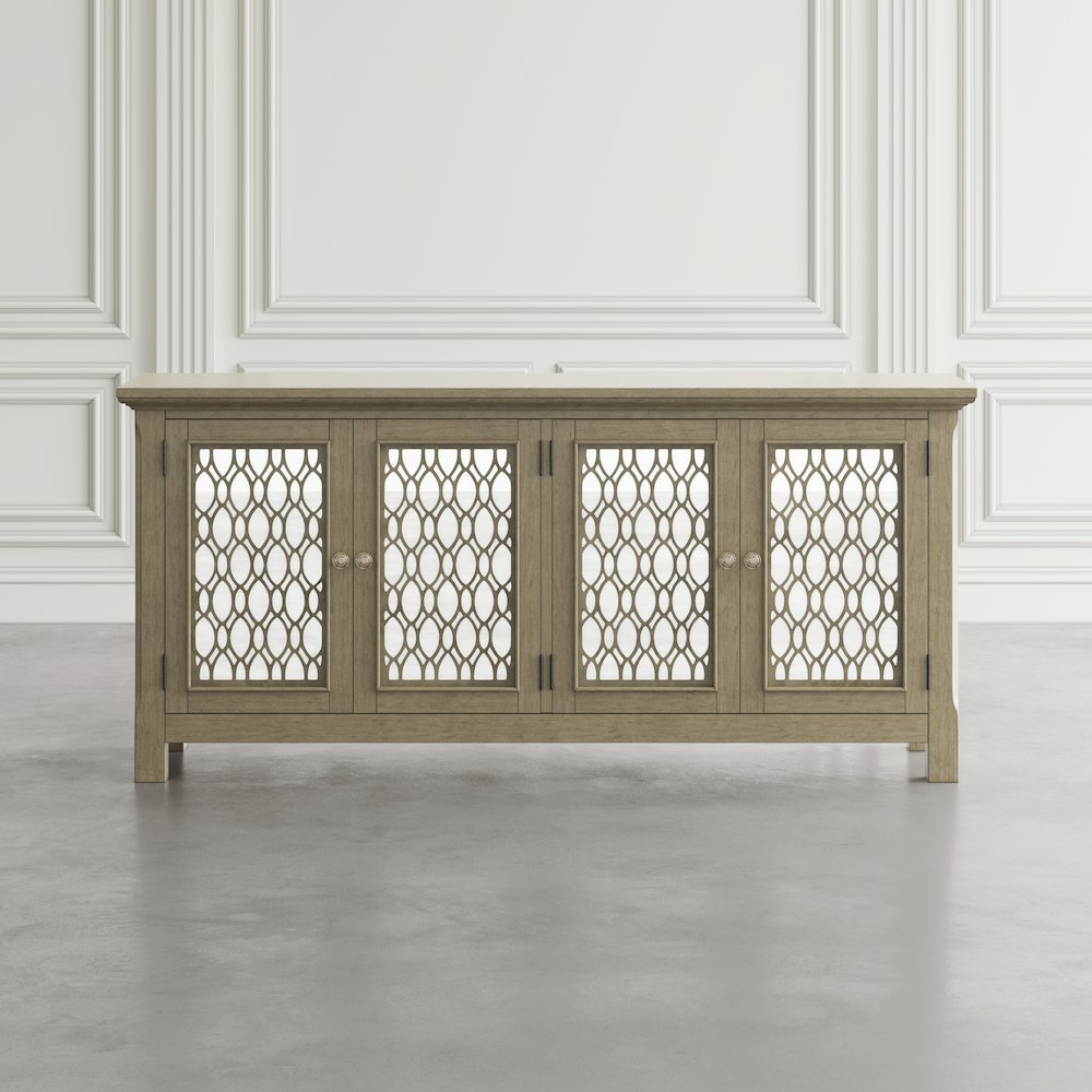 Isabella 69" Luxury Mirrored Sideboard Storage Cabinet