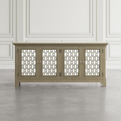 Isabella 69" Luxury Mirrored Sideboard Storage Cabinet