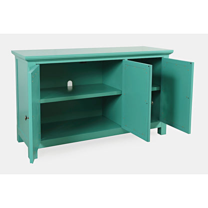 Isabella 54" Luxury Mirrored Accent Storage Cabinet