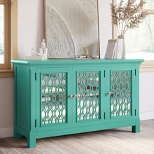 Isabella 54" Luxury Mirrored Accent Storage Cabinet