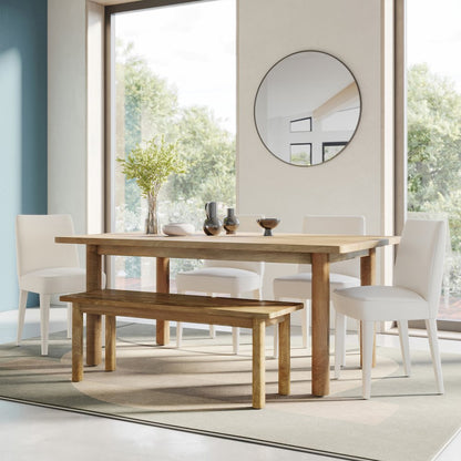 Bodhi 50" Rustic Solid Wood Dining Bench
