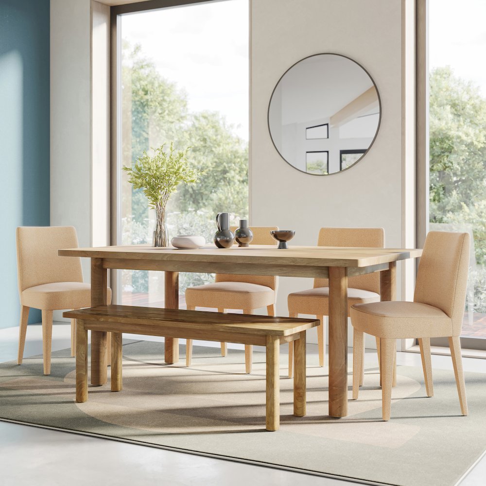 Mid-Century Modern Contemporary Upholstered Vintage Dining Chair (Set of 2)