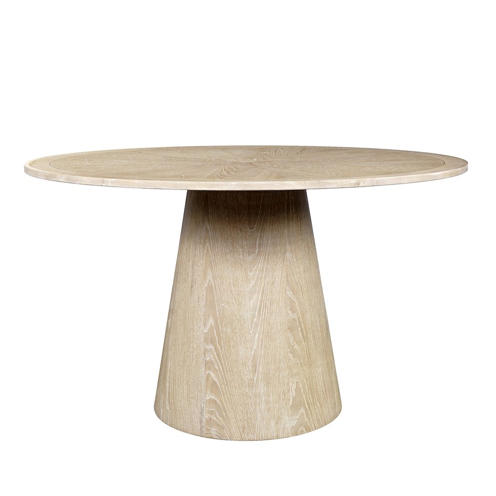 Bonn Mid-Century Modern 50" Round Pedestal Dining Table