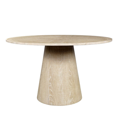 Bonn Mid-Century Modern 50" Round Pedestal Dining Table
