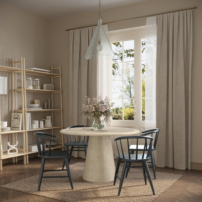 Bonn Mid-Century Modern 50" Round Pedestal Dining Table