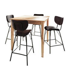 Colby Five Piece Square Solid Wood Counter Height Dining Set