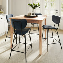 Colby Five Piece Square Solid Wood Counter Height Dining Set