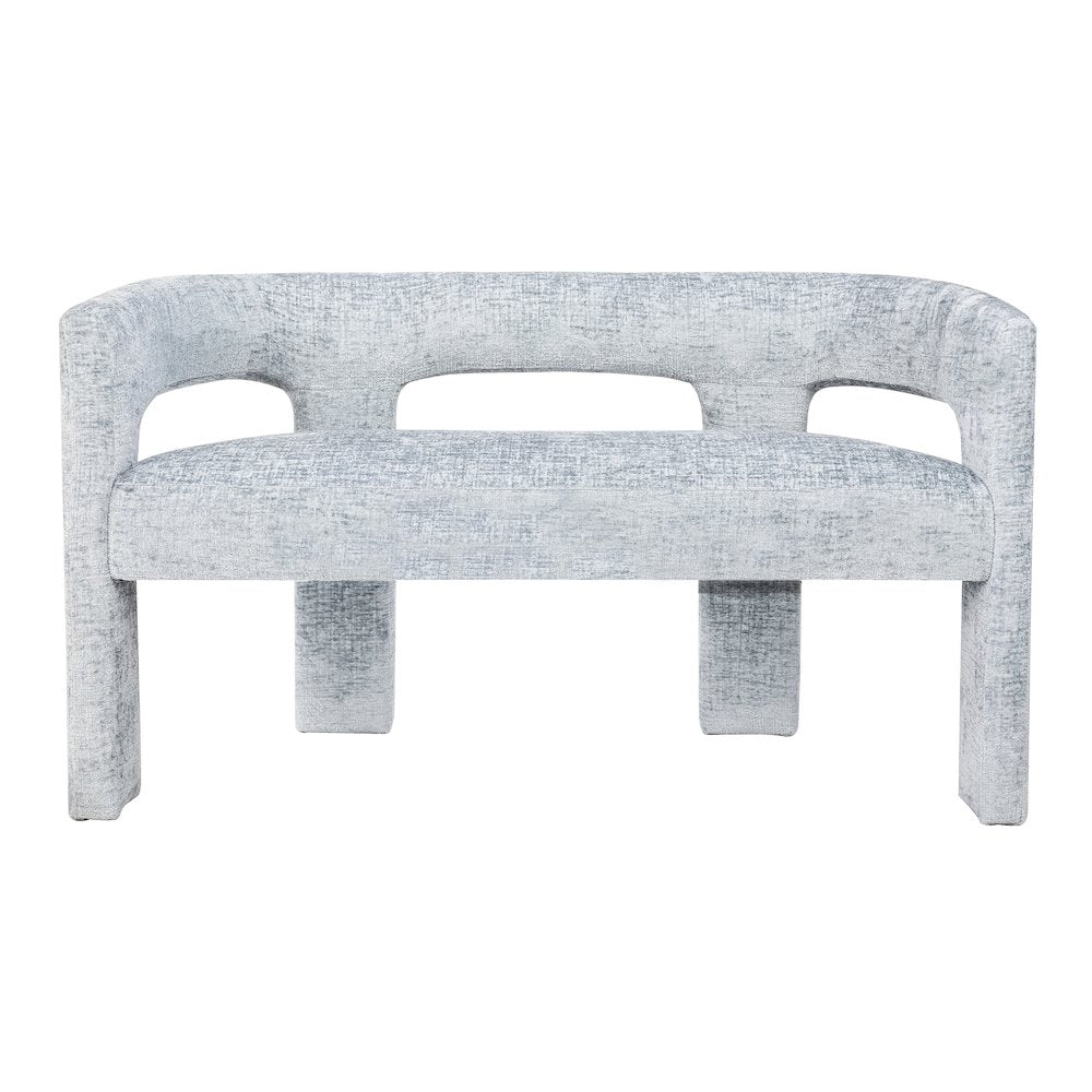 Gwen Modern Luxury Jacquard Fabric Upholstered Sculpture Bench