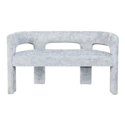 Gwen Modern Luxury Jacquard Fabric Upholstered Sculpture Bench