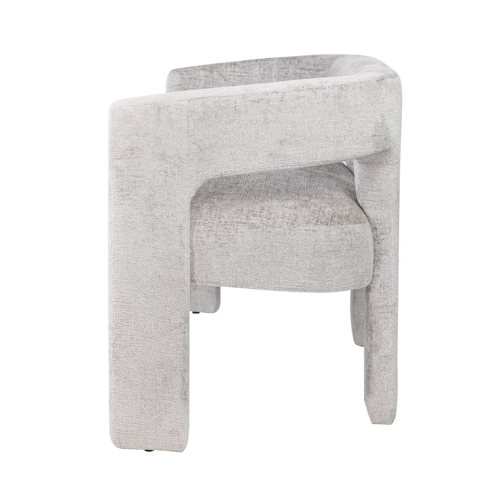 Gwen Modern Luxury Jacquard Fabric Upholstered Sculpture Bench