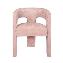 Jacquard Fabric Sculptural Modern Luxury Accent Chairs, Set of 4, Pink