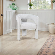 Hayden Modern Three Leg Sculpture Dining Armchair with Performance Fabric